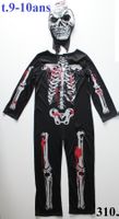 Costume squelette / Skelett t. 9 - 10 ans