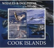 Block "Wale &  Delfine". Cookinseln