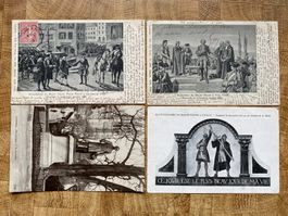 3 cartes du Major Davel, arrestation et exécution, monuments