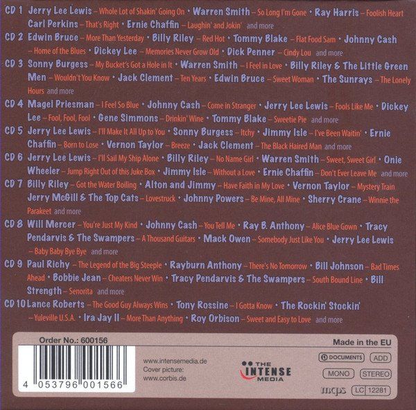 CD: The Legendary Sun Studios THE MEMPHIS RECORDINGS 10 CD Box – Usato da Kandergrund venduto da Sososo 1
