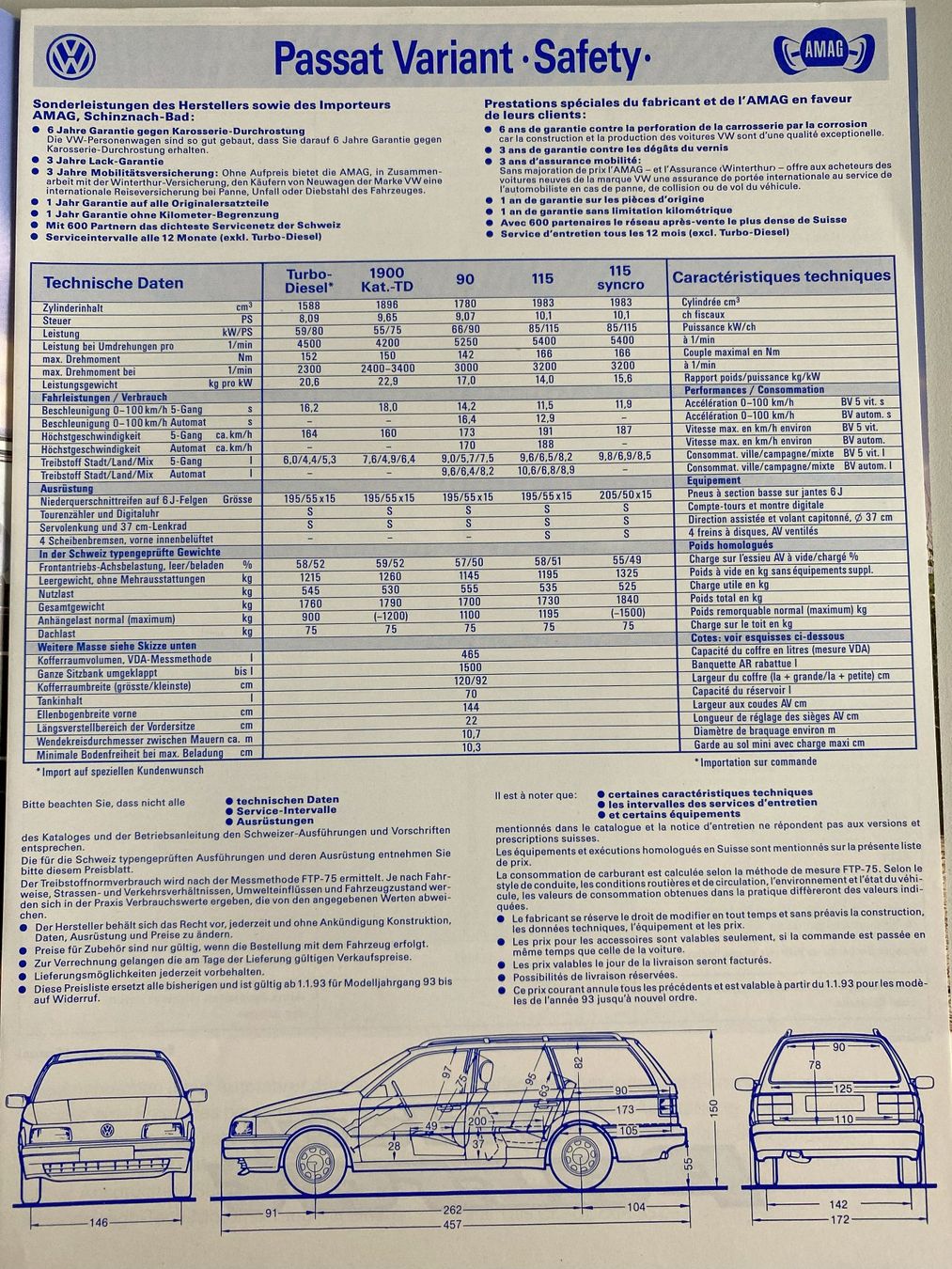 Zeitschriften & Magazine: Der Passat Syncro Magazin (1993) – Gebraucht aus Alpnach-Dorf von Hess-Automobile 1