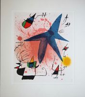 Joan Miro / L´etoile bleu" Lithographie