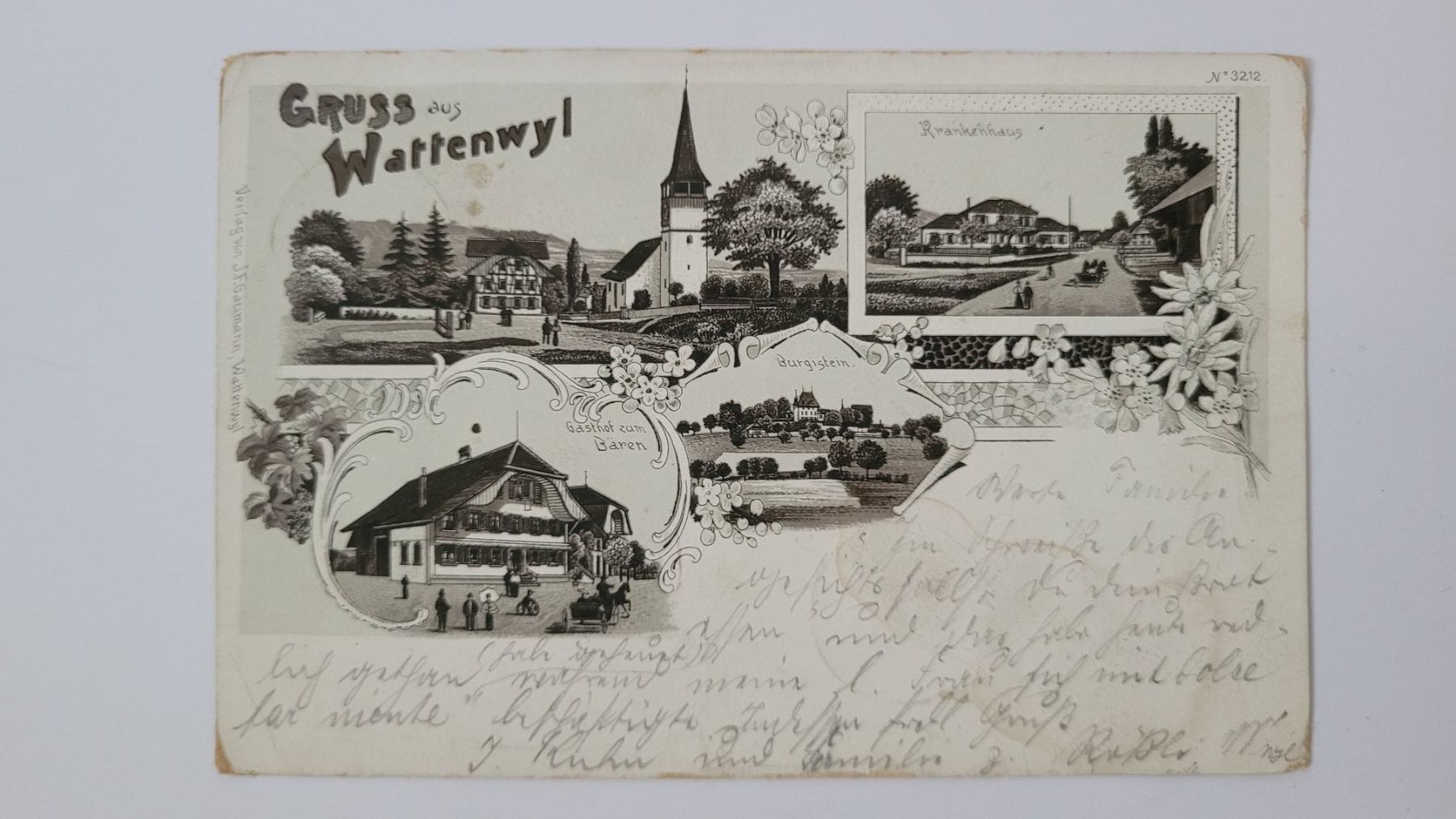 Grafica & Litografie: Wattenwil SG Litho Ansichtskarte um 1902 R3 – Usato da nunningen venduto da mic_88k2