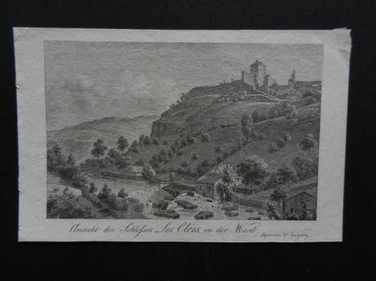 Stiche: Schloss Les Clées Vaud – Gebraucht aus Risch von Rischli15