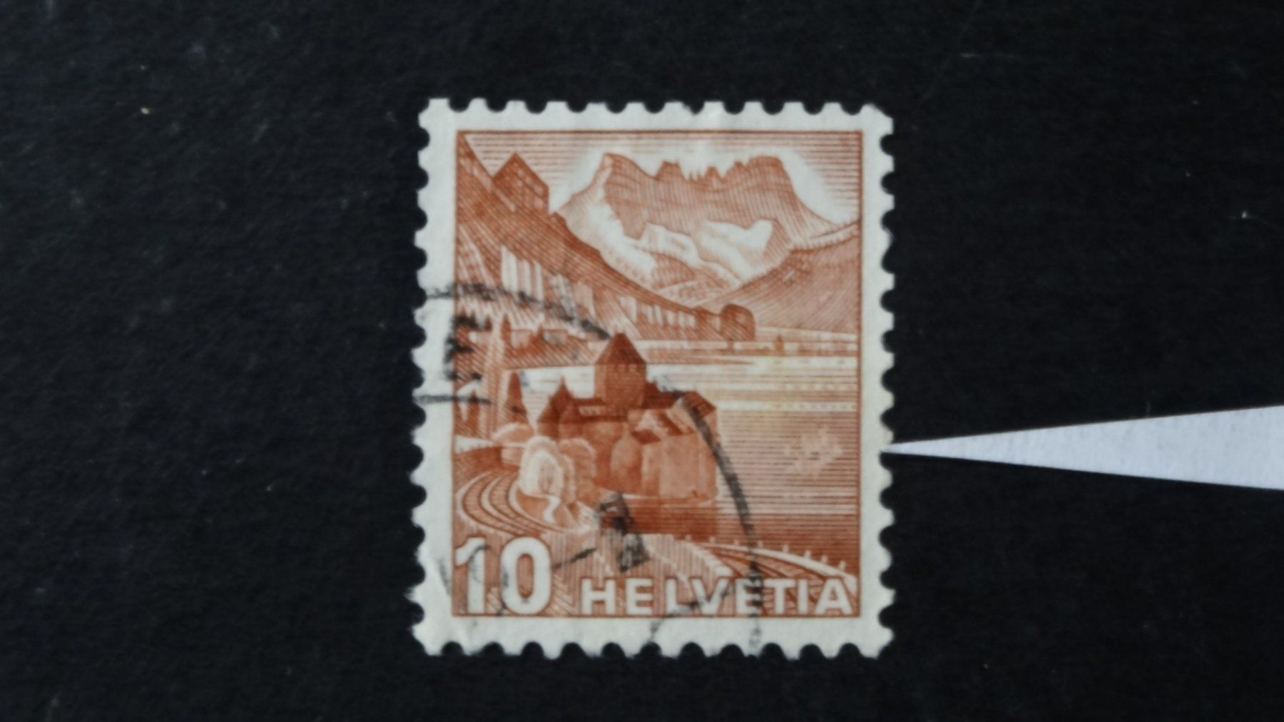 Alle Briefmarken: heller Fleck rechts SBK 257   129 – Gebraucht aus Anwil von zuggi57