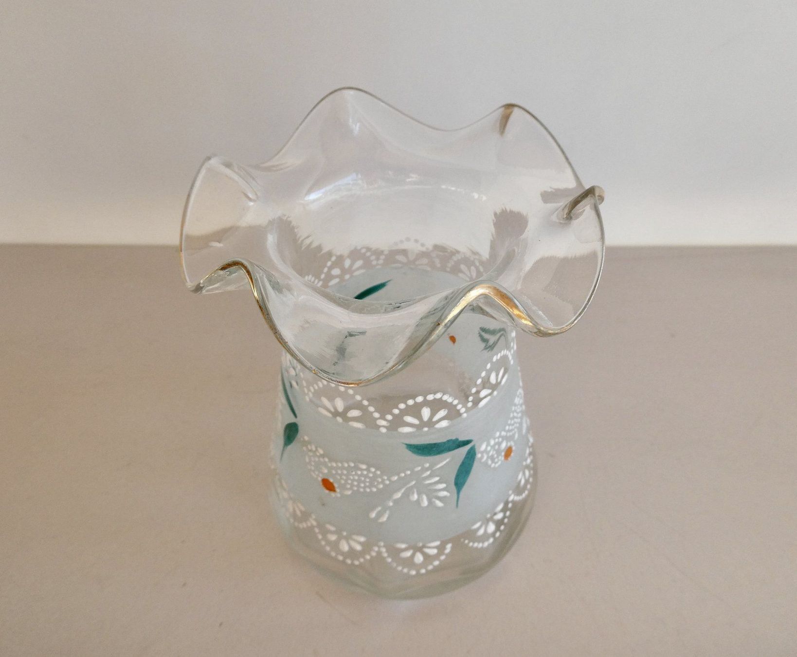 Vasi & Recipienti: antike kleine  Biedermeier Vase Handbemalt – Usato da Lüchingen venduto da Eeizo 3