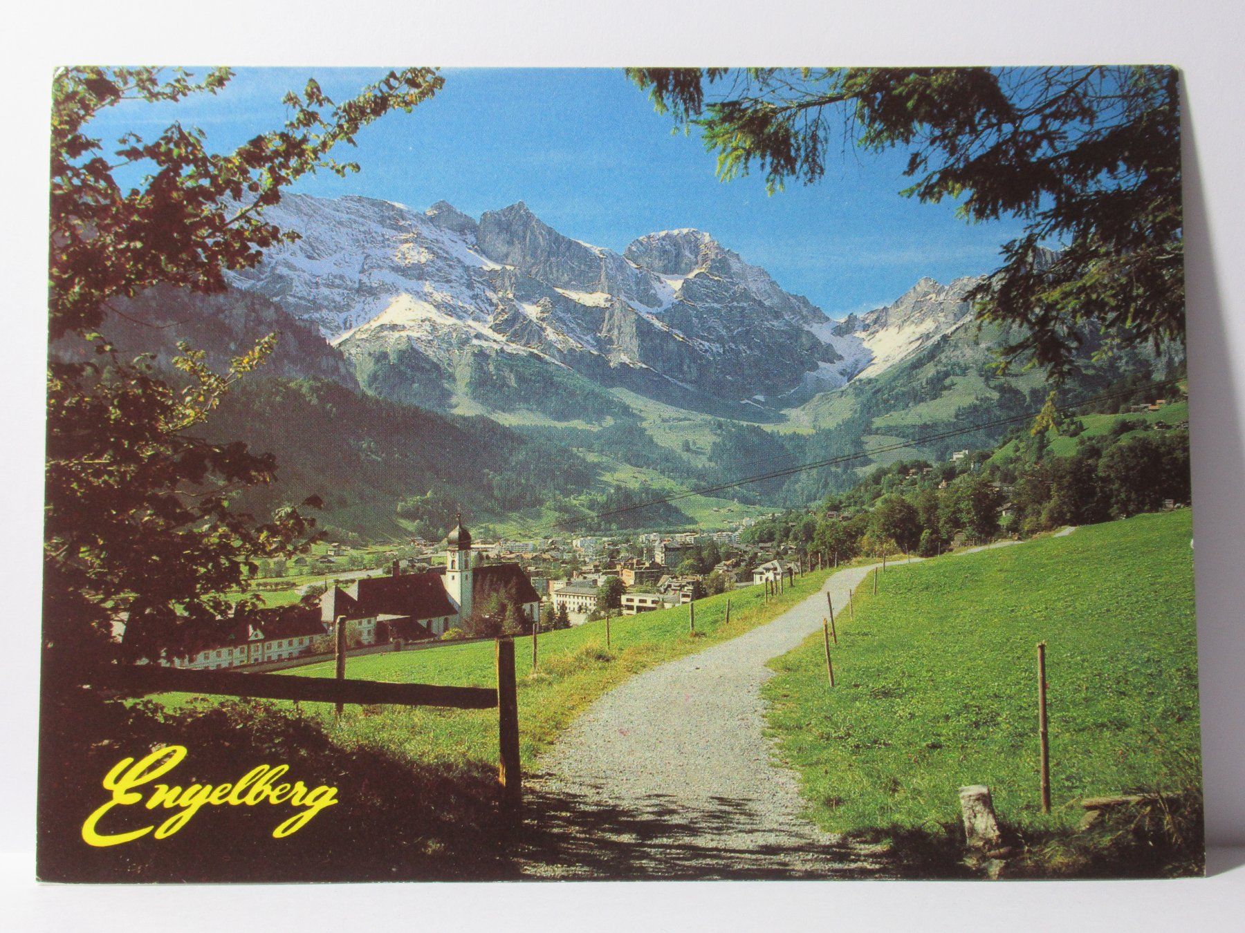 Cartoline postali: Engelberg , Kirche  1986 – Usato da Grenchen venduto da Bluemchen1900 1