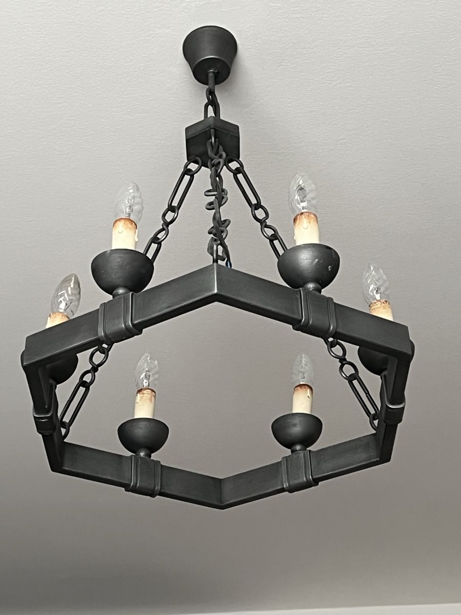 Kronleuchter & Deckenlampen: 1 lustre en fer forgé selon photos – Gebraucht aus Charmey (Gruyère) von Rolando6 1