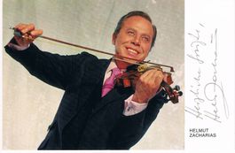 Helmut Zacharias 1920-2002 Autogramm Vintage Foto 9x14cm