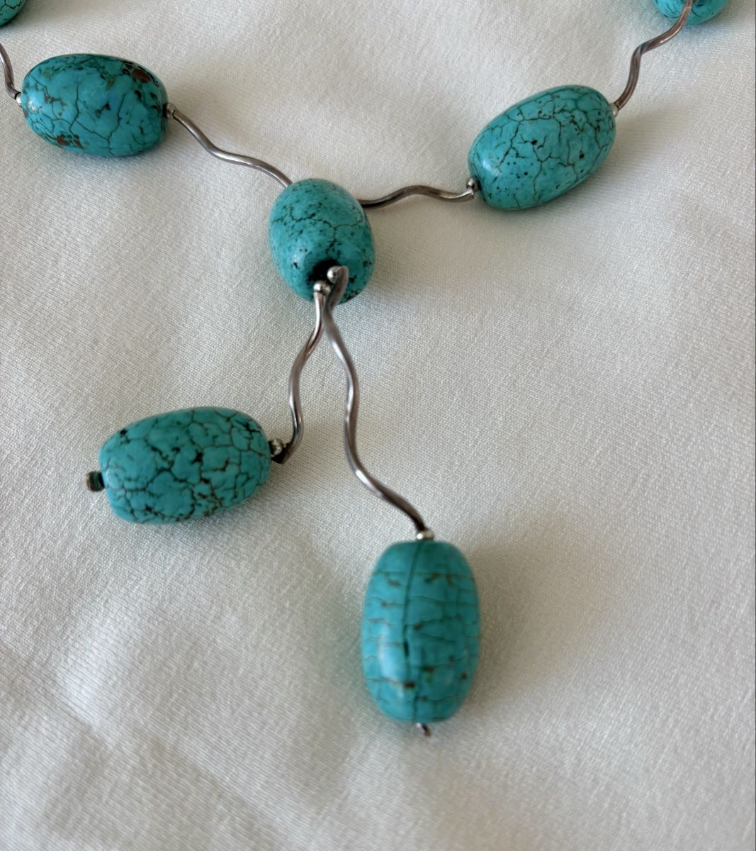 Catenine: Silberkette / Türkiskette - sehr schön! – Usato da Thun venduto da Ajenjo 3