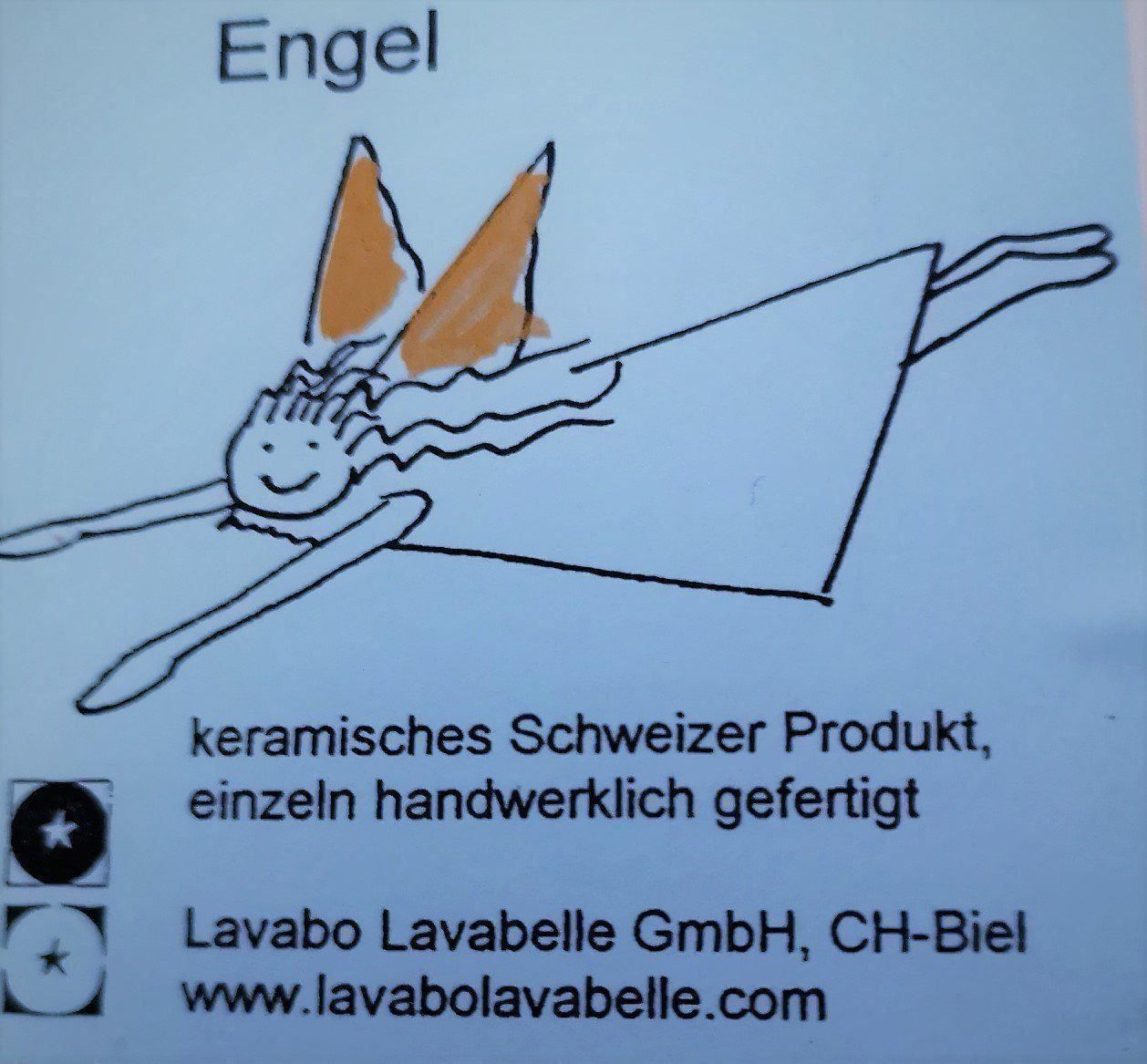 Statuette: Schutzengel aus Keramik – Nuovo e nell'imballaggio originale da Lutzenberg venduto da Pinschi01 5