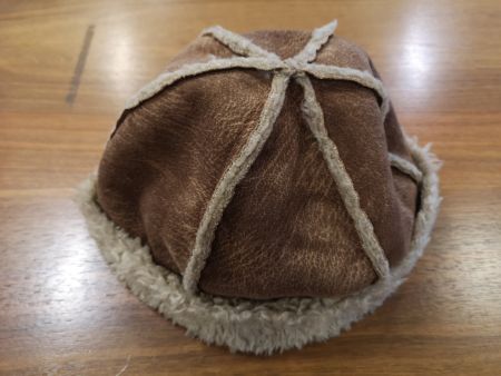 Winter Kappe Leder Imitat Polyester FellCap Hut Vintage in S