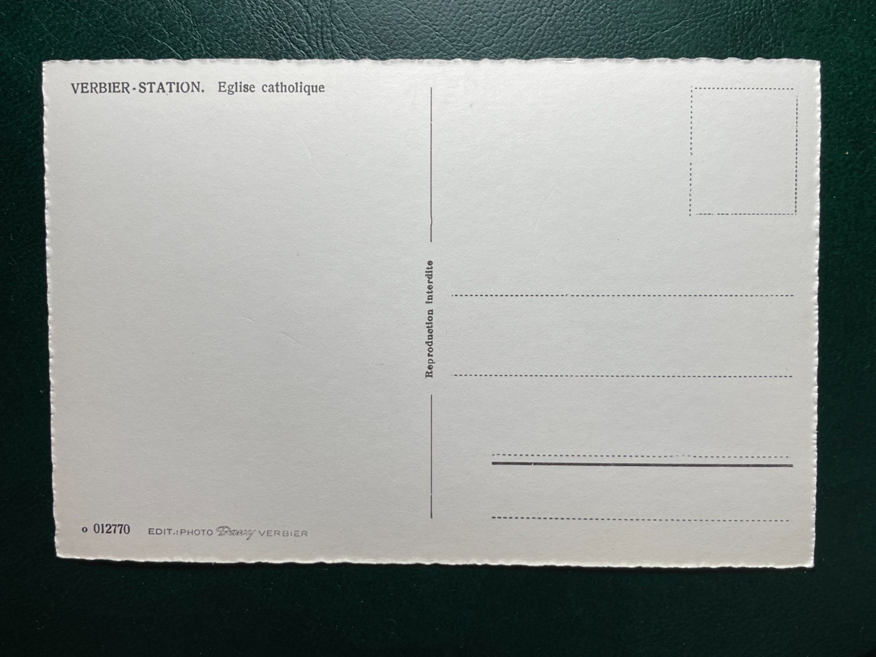 Cartoline postali: Verbier-Station - église catholique – Usato da Steg VS venduto da _vinci_ 1