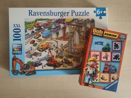 Ravensburger Baustelln Puzzle und Bob der Baumeister Domino
