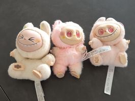 Süsse Monster Kuscheltiere, 3 Stk., neuwertig, labubu