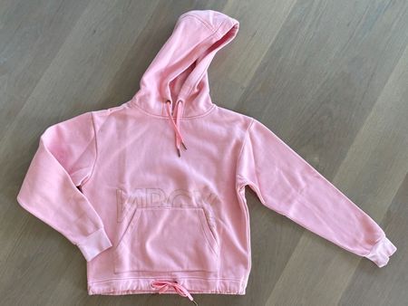 Rosa Kapuzen-Pullover in Grösse 38