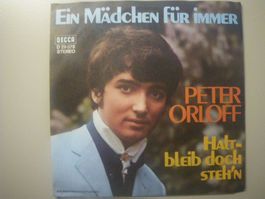 Vinyl-Single Peter Orloff - Ein Mädchen für immer