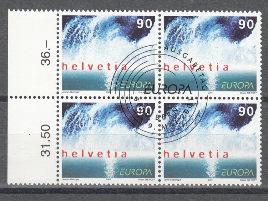 Alle Briefmarken: SBK 1022 im 4er-Block mit ET – Gebraucht aus Bürglen TG von StampGraf