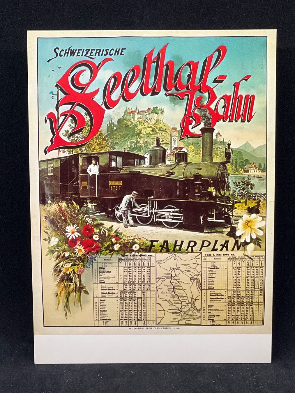 Cartoline postali: Ansichtskarte: Schweizerische Seethal-Bahn – Usato da Widnau venduto da Brusi9