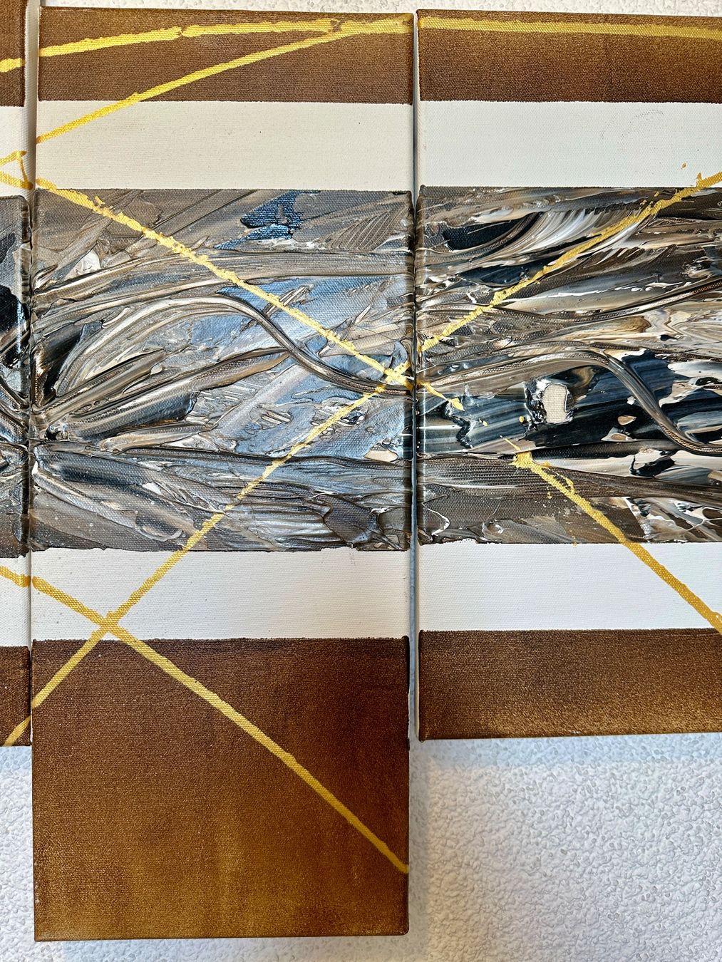 Tableaux: Abstrakte Kunst in Acryl – D'occasion à Aarburg par Nikys-Woods 3