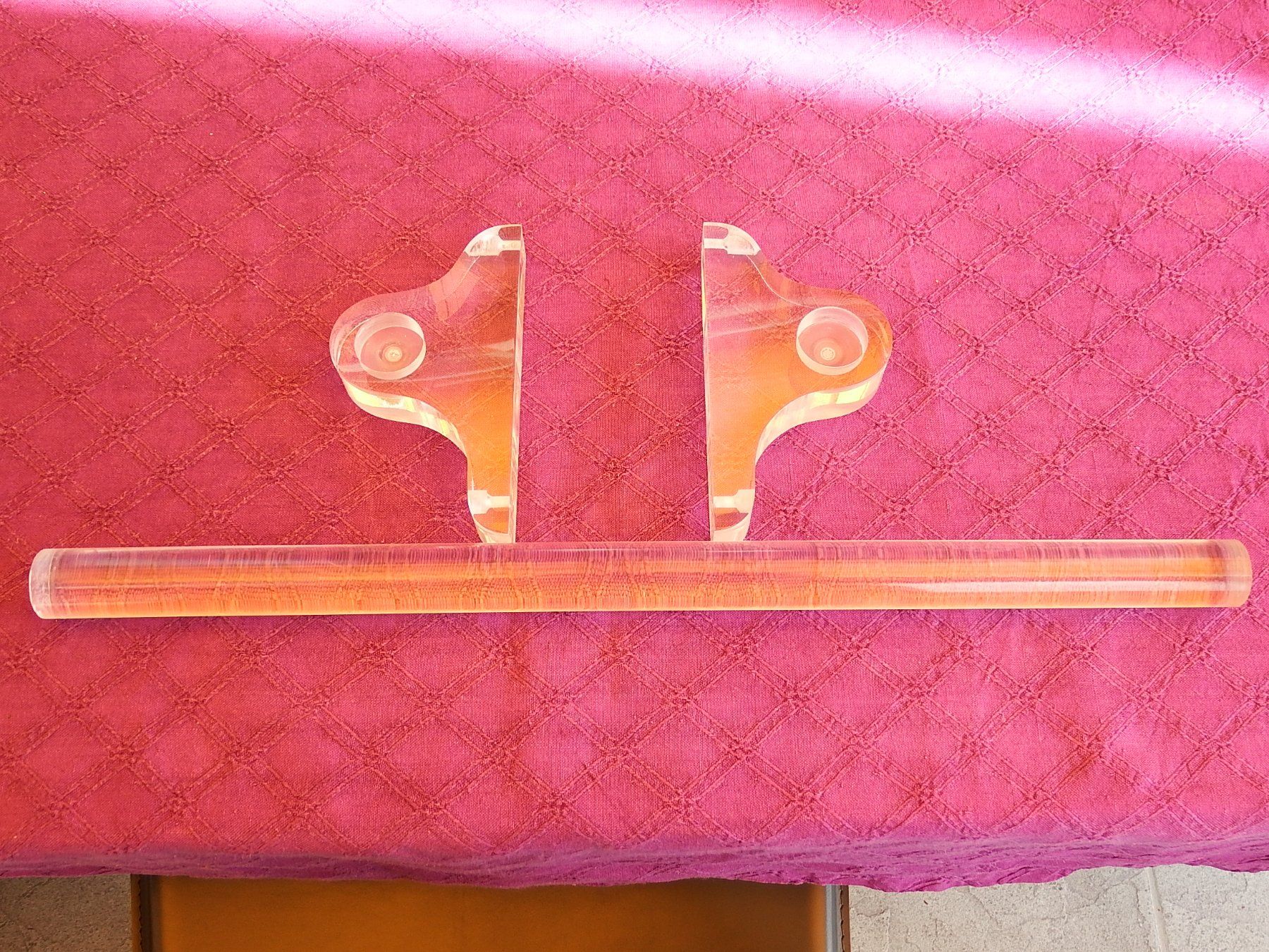 Portes-serviettes: Badetuchstange, Plexiglas, Vintage – D'occasion à Huttwil par Modiste 3