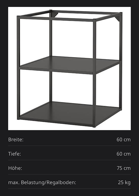 Ikea Scaffali: Metallregal ENHET mit 2 Böden von IKEA – Usato da Basel venduto da nn_70 3