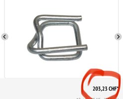 %neue Metallklemmen für Polyester/Kompositband Bandbreite 32