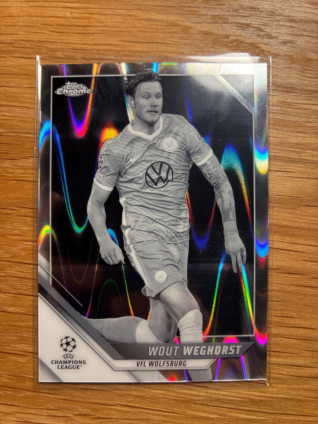 Topps Carte collezionabili: Topps Chrome Wout Weghorst BW Raywave – Usato da Solothurn venduto da MegaDaggi