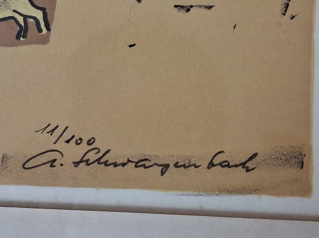 Grafiken & Lithographien: Lithographie von Armin Schwarzenbach – Gebraucht aus Wabern von amo_pp26 2