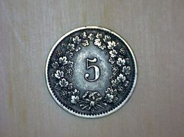 5 Rappen 1877