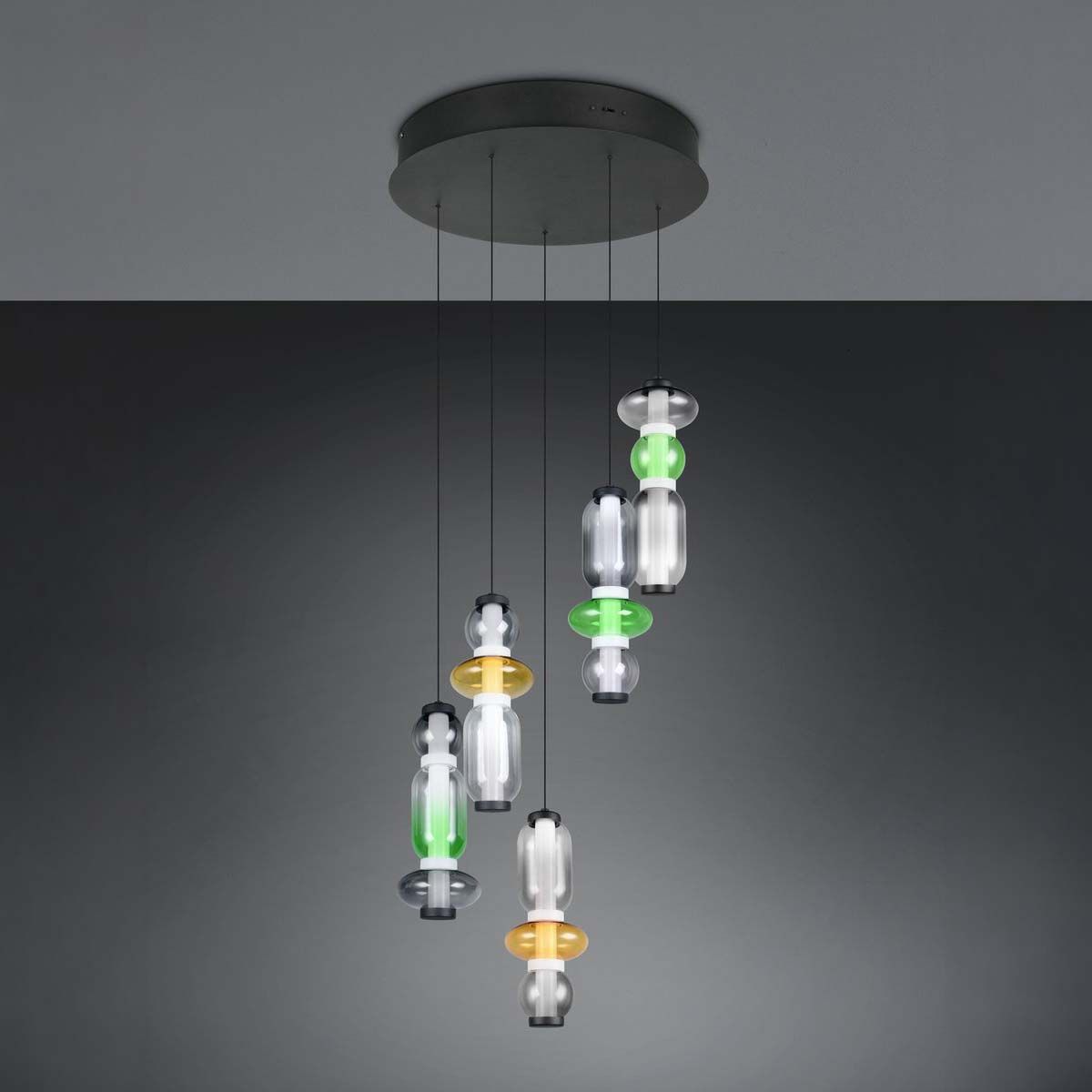Lampadari & plafoniere: LED Pendelleuchte, Bunt, Glas, 42 cm Ø – Nuovo (secondo la descrizione) da Kreuzlingen venduto da Smart-Light 7