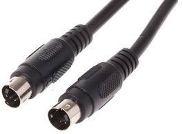 PRO S-Video Videokabel, 4-polig, Mini-DIN, Schwarz, L: 10m