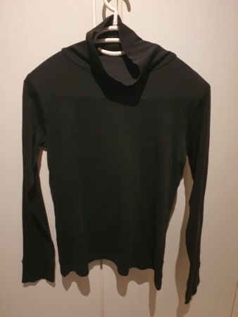 Rollkragenpullover Schwarz Grösse S