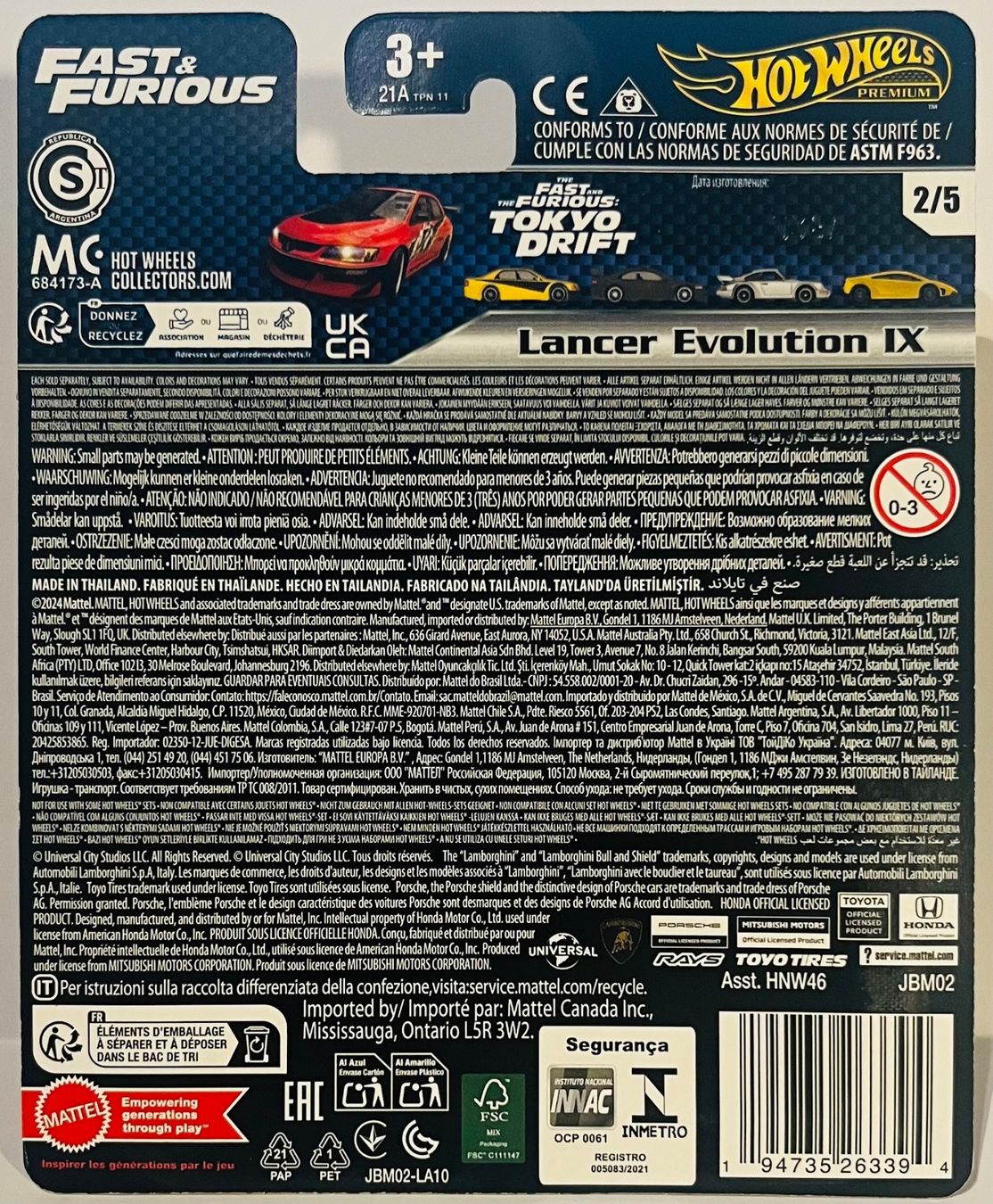 Hot Wheels Modellini d'auto: Hot Wheels - Mitsubishi Lancer Evolution IX – Nuovo e nell'imballaggio originale da Brittnau venduto da tor129 1