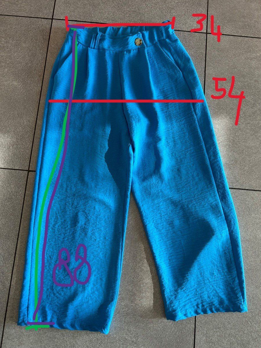 Hosen: pantalon 7/8 élégant bleu turquoise gr. S – Neu (gemäss Beschreibung) aus Arbedo von nadia1973 4