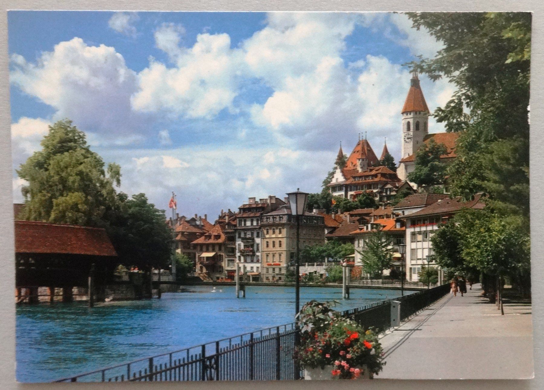 Ansichtskarten: Thun, Partie an der Aare – Gebraucht aus Fétigny von Billy2miny