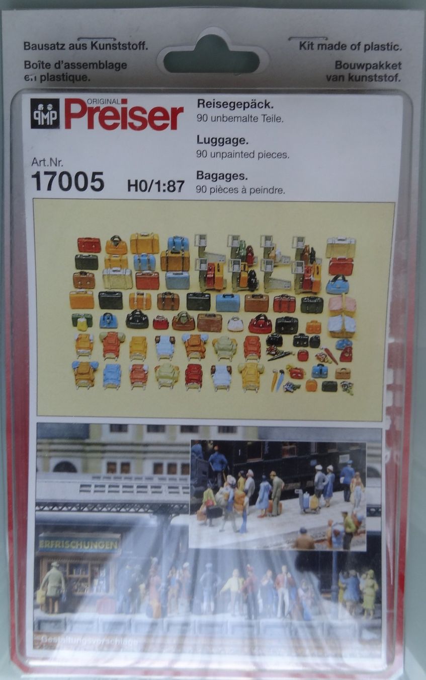 Preiser Modelleisenbahnen: Preiser Bausatz Reisegepäck / Boîte d’assemblage "bagages" – Neu und originalverpackt aus Hinterkappelen von 5CH
