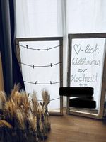 2 Hochzeits-Dekofenster Sitzplan Willkommensschild Boho