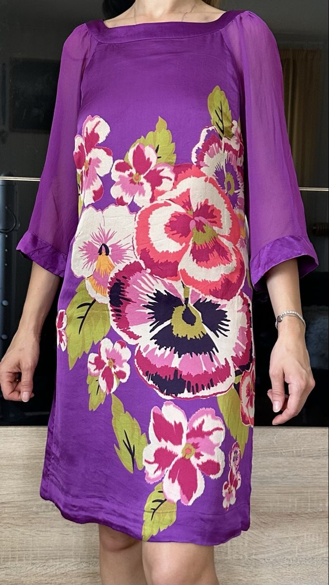 Robes: Robe imprimée florale Monsoon violette taille 36 – Neuf (Voir description) à Vuippens par ale_6gkb 1