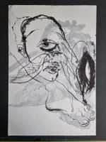 THOMAS LÜCHINGER LITHOGRAPHIE SIGNIERT KÜNSTLERPROBE MIT WID