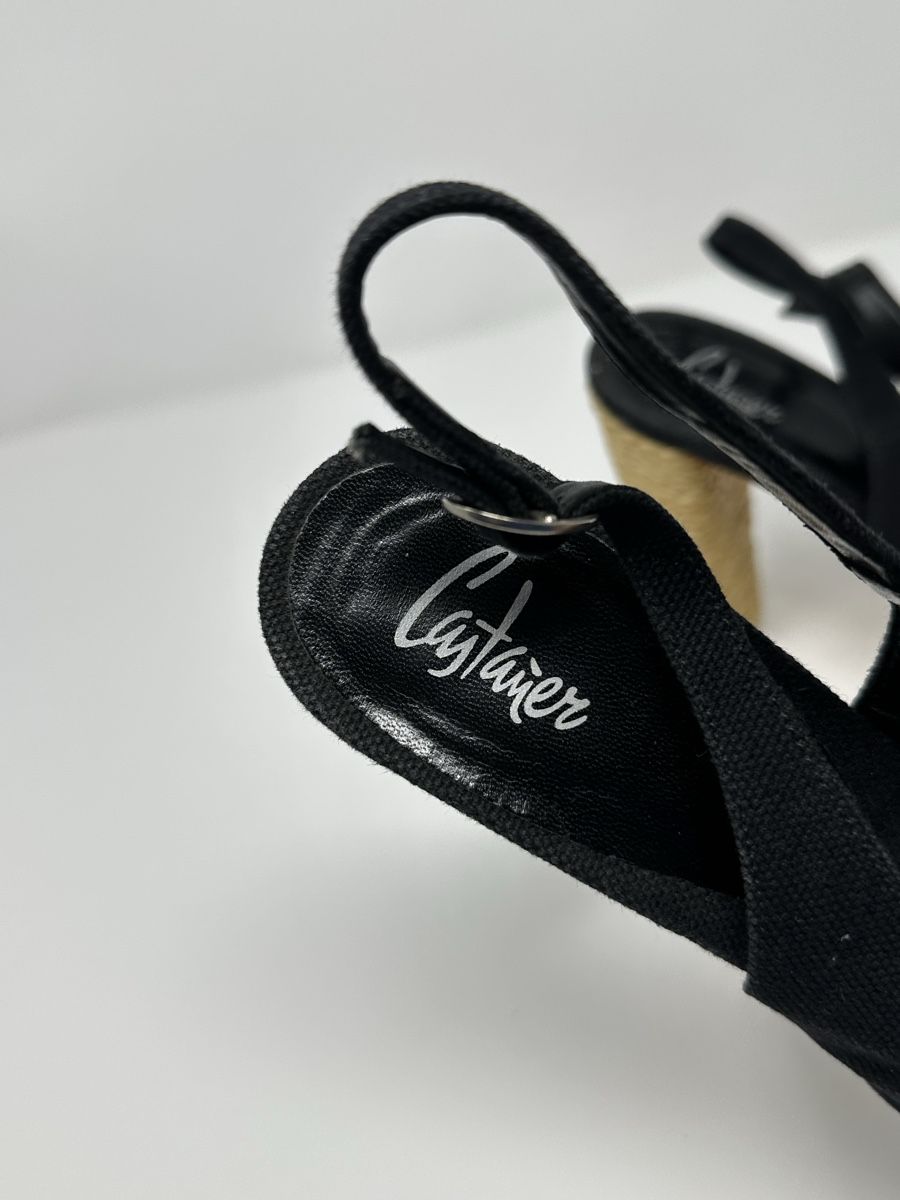 Scarpe da donna: Castaner Slingpumps, schwarz, Gr. 36, Canvas – Usato da Luzern venduto da kim221080 5