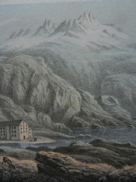 Incisioni: Grimsel getönte Lithographie – Usato da Risch venduto da Rischli15 7