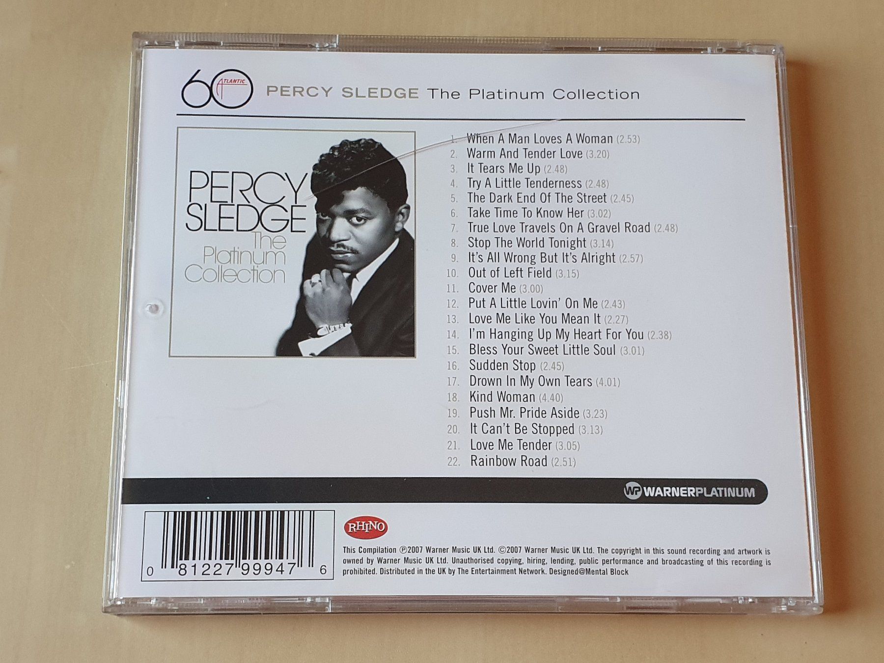 CD: Percy Sledge The Platinum Collection – Usato da Stansstad venduto da collectorsshop 1