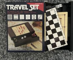 Reisespiele-Set, 7 Spiele in 1 Box, Magnetisch!