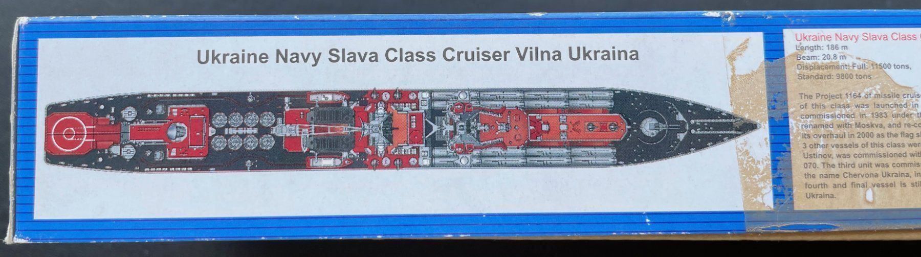 Modellbausätze & Standmodelle: VILNA UKRAINA  Cruiser Ukraine Navy – Neu und originalverpackt aus Küsnacht ZH von Koluk 2