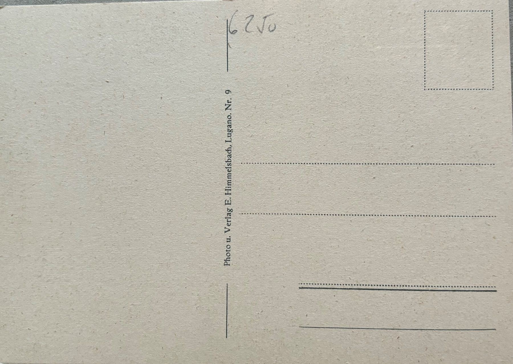 Cartoline postali: E. Himmelsbach, Lugano - Alt Lugano – Usato da Frauenfeld venduto da Merk52 1