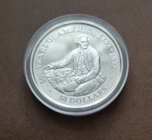 31.103g 925er Silber, Cook Islands 1991, Polierte Platte