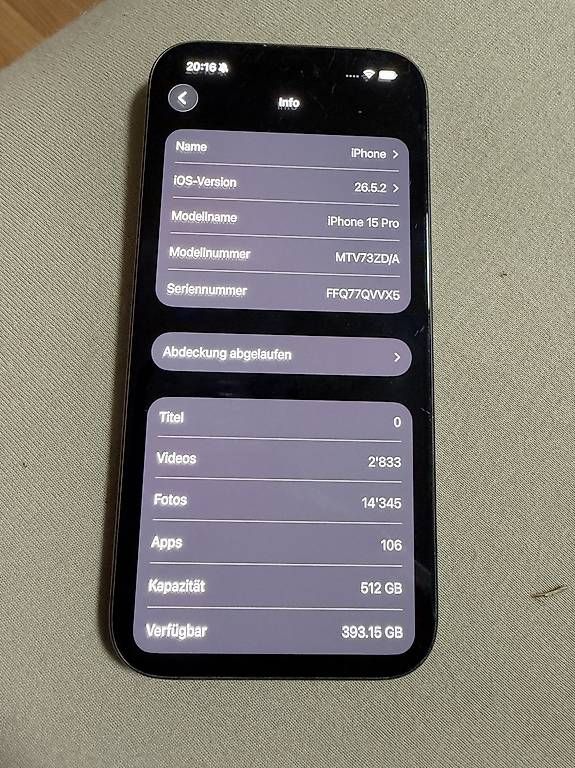 Portables: Iphone 15 pro  – D'occasion à Schaffhausen par adr_zd2v 2