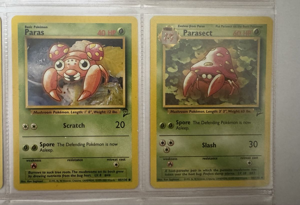 Pokémon Cartes à collectionner: Pokémon Paras and Parasect Cards Base Set – Neuf (Voir description) à Aarau Rohr par mic_d6nr