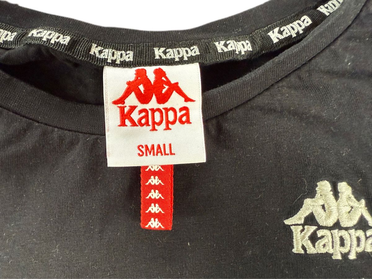 Kappa T-shirt: Kappa Crop Top Schwarz Gr. S – Usato da Frauenfeld venduto da barbaball 1